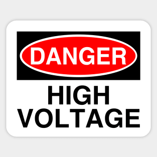 Danger: High Voltage Sticker